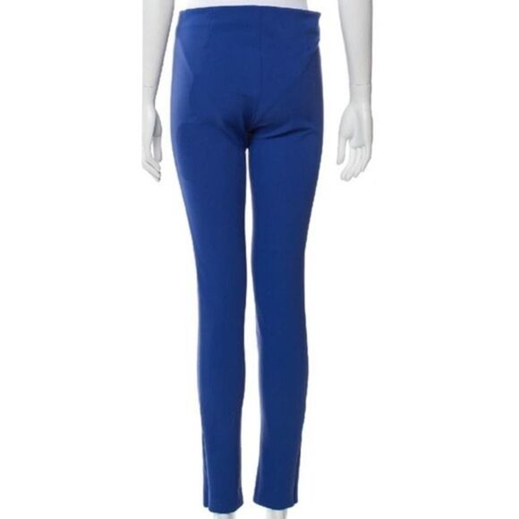 Opening Ceremony royal Blue scuba stretch skinny Pant ankle zip size 4 - Picture 4 of 10